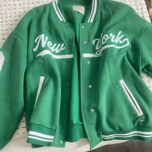 Pull and Bear Varsity Patch Jacket